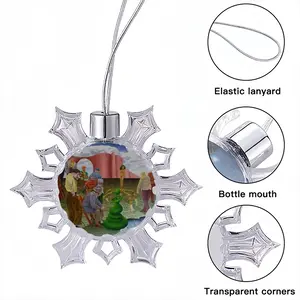 Along The Border Of Dream Christmas Pendant (Transparent Snowflake)