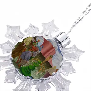 Along The Border Of Dream Christmas Pendant (Transparent Snowflake)