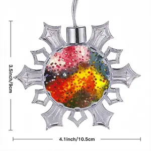 A Field Of Energy E Christmas Pendant (Transparent Snowflake)