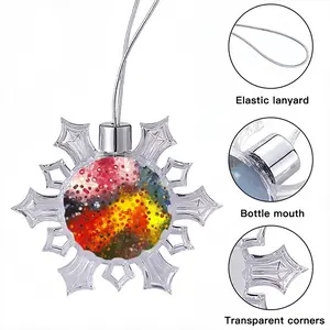 A Field Of Energy E Christmas Pendant (Transparent Snowflake)