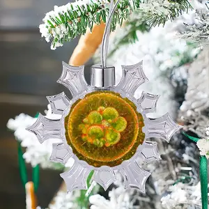 Cellular Universe X Christmas Pendant (Transparent Snowflake)