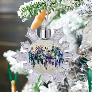 Awakening Q Christmas Pendant (Transparent Snowflake)