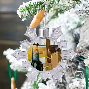 Lament Of The Temple Christmas Pendant (Transparent Snowflake)