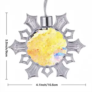 The Smoked Expo Christmas Pendant (Transparent Snowflake)