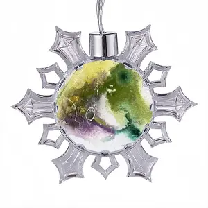 Farmer In The Dell Christmas Pendant (Transparent Snowflake)