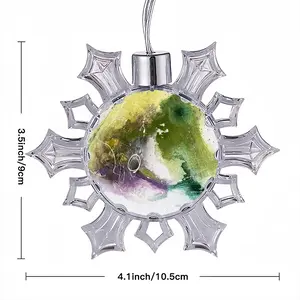 Farmer In The Dell Christmas Pendant (Transparent Snowflake)