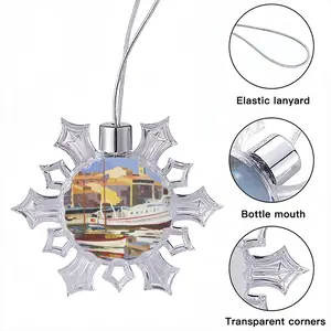 Sète The Navy Christmas Pendant (Transparent Snowflake)