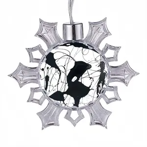 Rhea Royal Abstract Christmas Pendant (Transparent Snowflake)