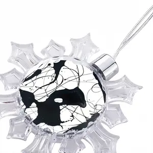 Rhea Royal Abstract Christmas Pendant (Transparent Snowflake)