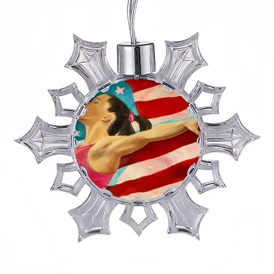 Mckayla Maroney Christmas Pendant (Transparent Snowflake)