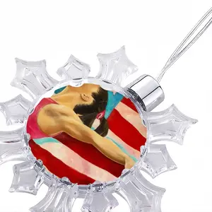 Mckayla Maroney Christmas Pendant (Transparent Snowflake)