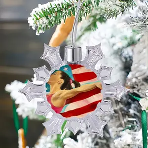 Mckayla Maroney Christmas Pendant (Transparent Snowflake)