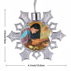 Love &Grace Christmas Pendant (Transparent Snowflake)