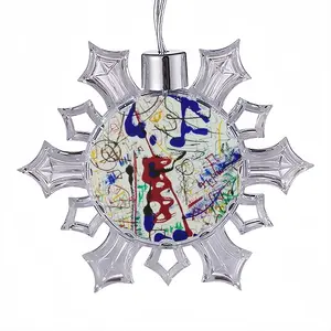 Flight Paths Christmas Pendant (Transparent Snowflake)