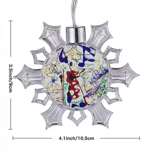 Flight Paths Christmas Pendant (Transparent Snowflake)