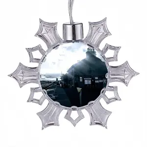 Far North Line Georgemas Station House Christmas Pendant (Transparent Snowflake)