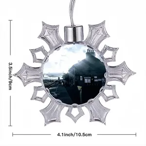 Far North Line Georgemas Station House Christmas Pendant (Transparent Snowflake)