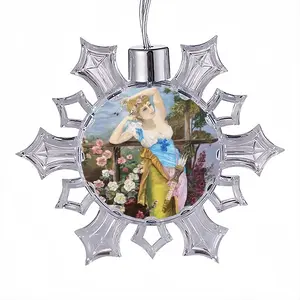 Aphrodite Prints Christmas Pendant (Transparent Snowflake)