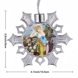 Aphrodite Prints Christmas Pendant (Transparent Snowflake)