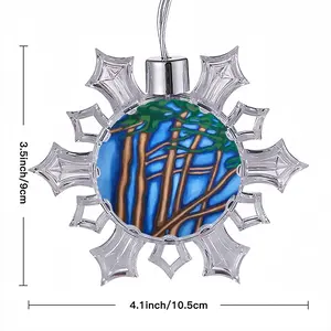 Cypress Christmas Pendant (Transparent Snowflake)