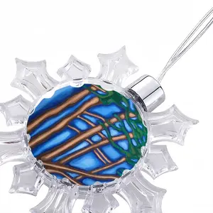 Cypress Christmas Pendant (Transparent Snowflake)