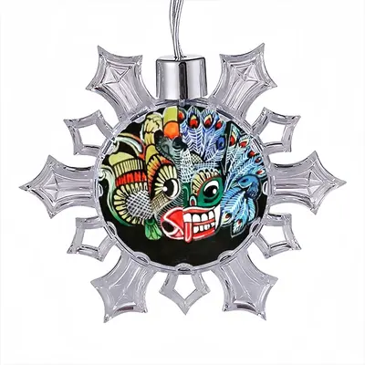 Two-Faced Demon Christmas Pendant (Transparent Snowflake)