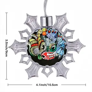 Two-Faced Demon Christmas Pendant (Transparent Snowflake)