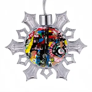 #091 Christmas Pendant (Transparent Snowflake)