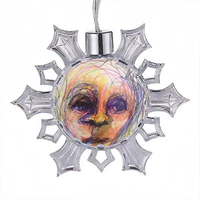 What Is The Question? Christmas Pendant (Transparent Snowflake)