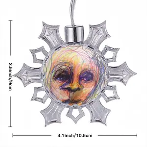 What Is The Question? Christmas Pendant (Transparent Snowflake)