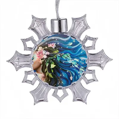 The Universe Inside Us Christmas Pendant (Transparent Snowflake)