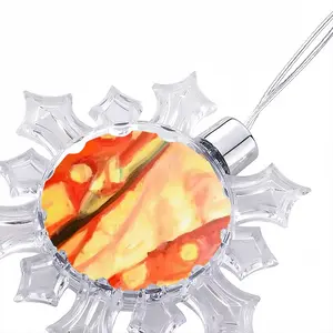 Color Game Christmas Pendant (Transparent Snowflake)