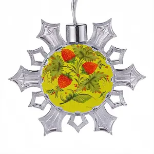 Raspberry Christmas Pendant (Transparent Snowflake)