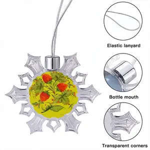 Raspberry Christmas Pendant (Transparent Snowflake)