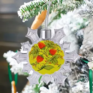 Raspberry Christmas Pendant (Transparent Snowflake)