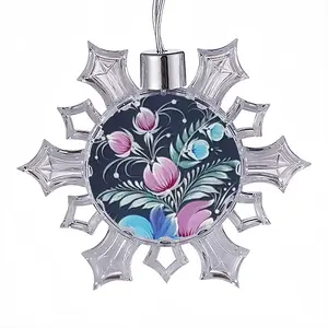 Night Pleasure Christmas Pendant (Transparent Snowflake)