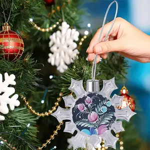 Night Pleasure Christmas Pendant (Transparent Snowflake)