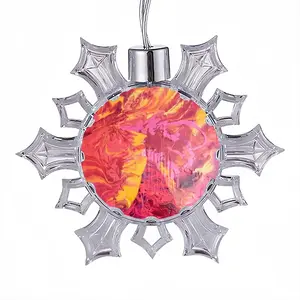 Blush Christmas Pendant (Transparent Snowflake)