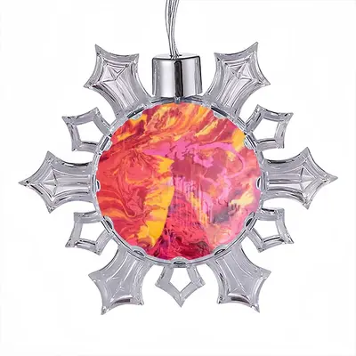 Blush Christmas Pendant (Transparent Snowflake)