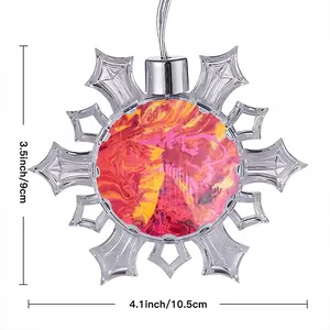 Blush Christmas Pendant (Transparent Snowflake)