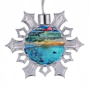 In The Blue Christmas Pendant (Transparent Snowflake)