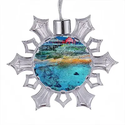 In The Blue Christmas Pendant (Transparent Snowflake)