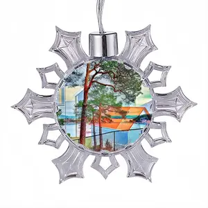 Deep Breath Christmas Pendant (Transparent Snowflake)