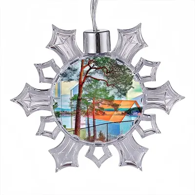 Deep Breath Christmas Pendant (Transparent Snowflake)