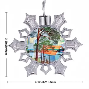 Deep Breath Christmas Pendant (Transparent Snowflake)