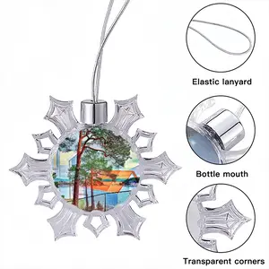 Deep Breath Christmas Pendant (Transparent Snowflake)