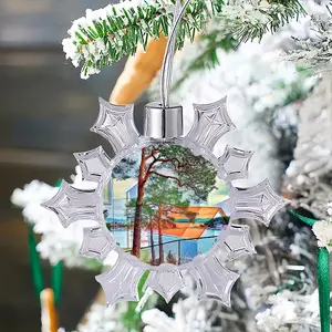 Deep Breath Christmas Pendant (Transparent Snowflake)