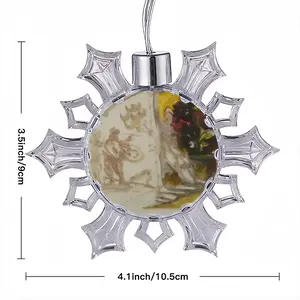 Painter Christmas Pendant (Transparent Snowflake)