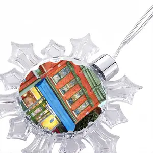 Veith Building Christmas Pendant (Transparent Snowflake)