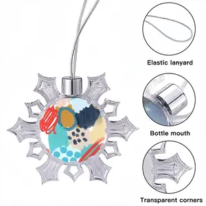 Impressionist Christmas Pendant (Transparent Snowflake)